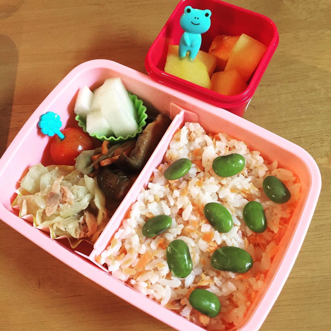 水玉もよう弁当