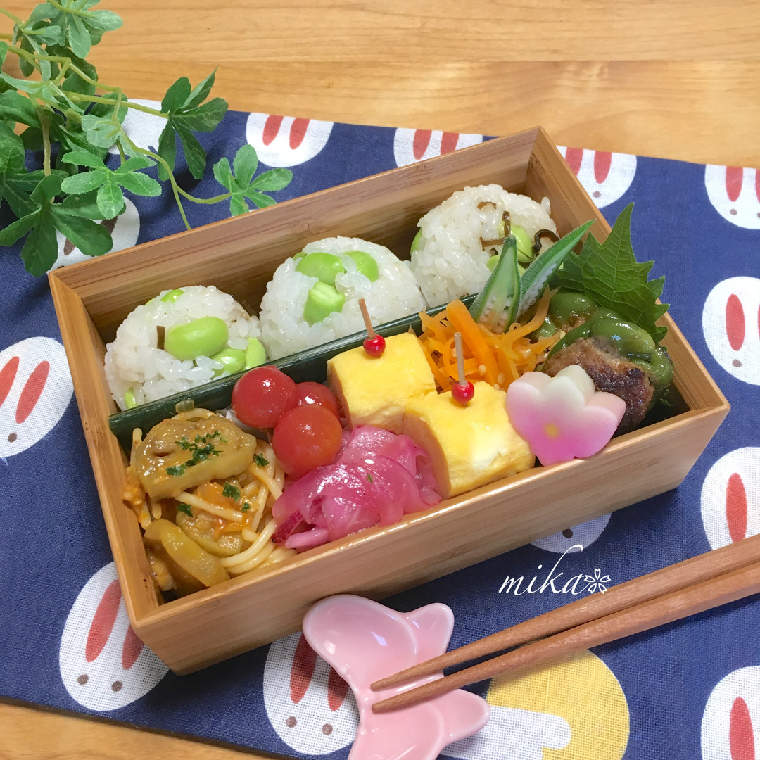 枝豆と塩昆布おにぎり弁当