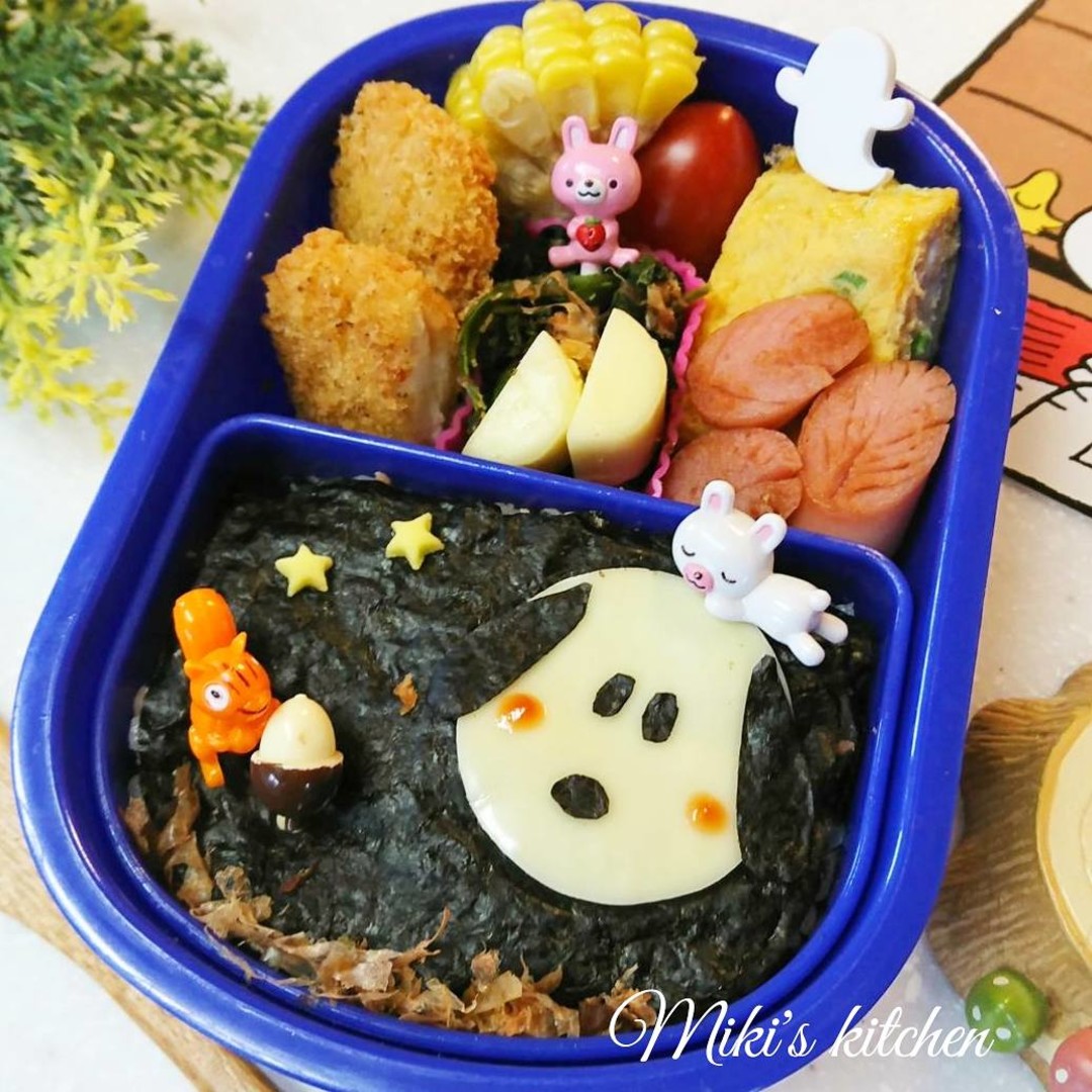 まんまるスヌーピー満月の海苔弁当～スヌムーン～