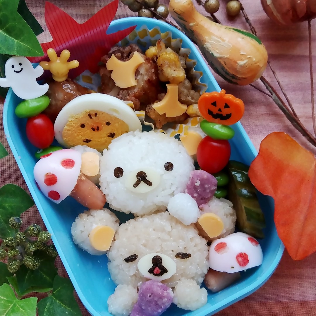 リラックマお芋掘り弁当