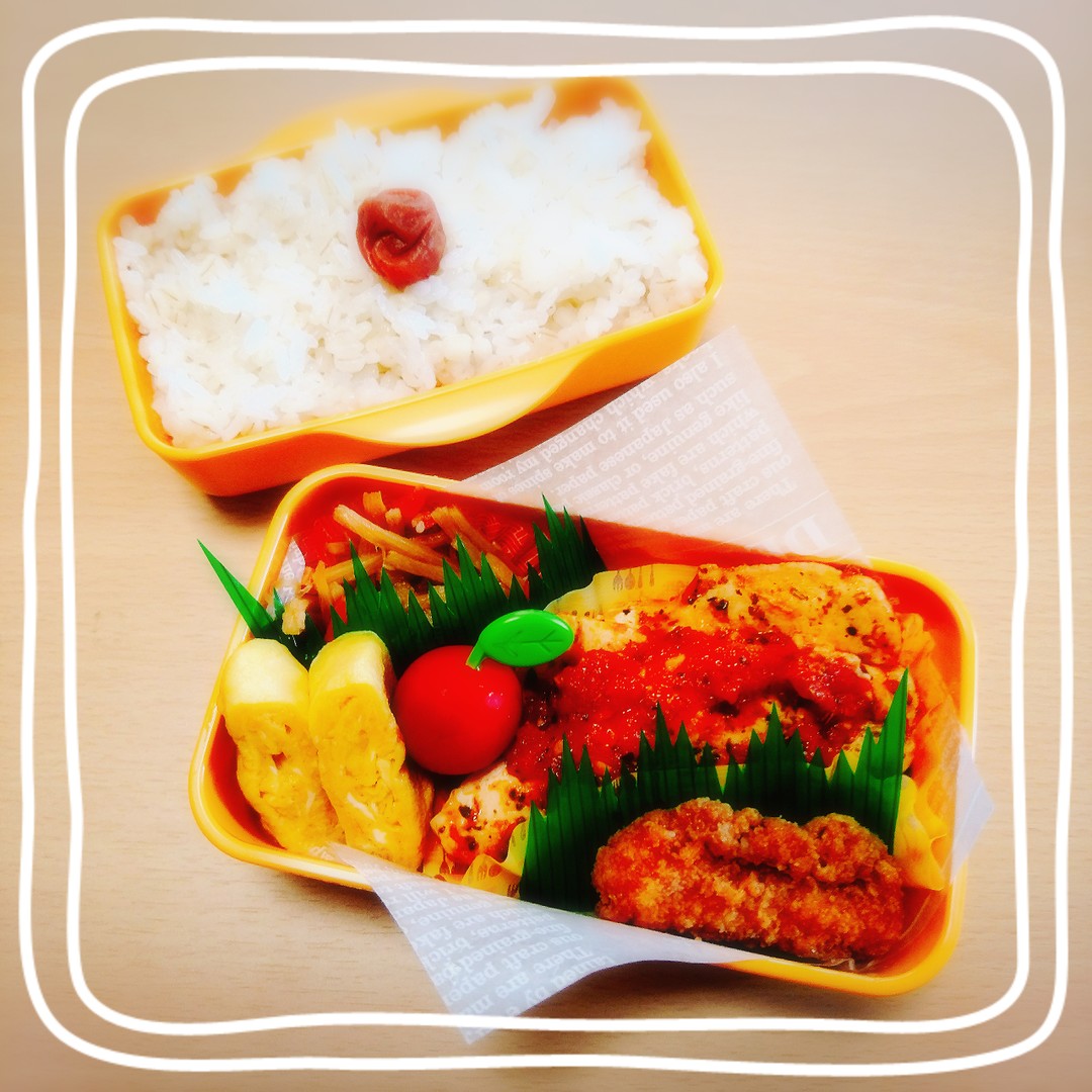 ささみのトマトガーリックソースソテー弁当