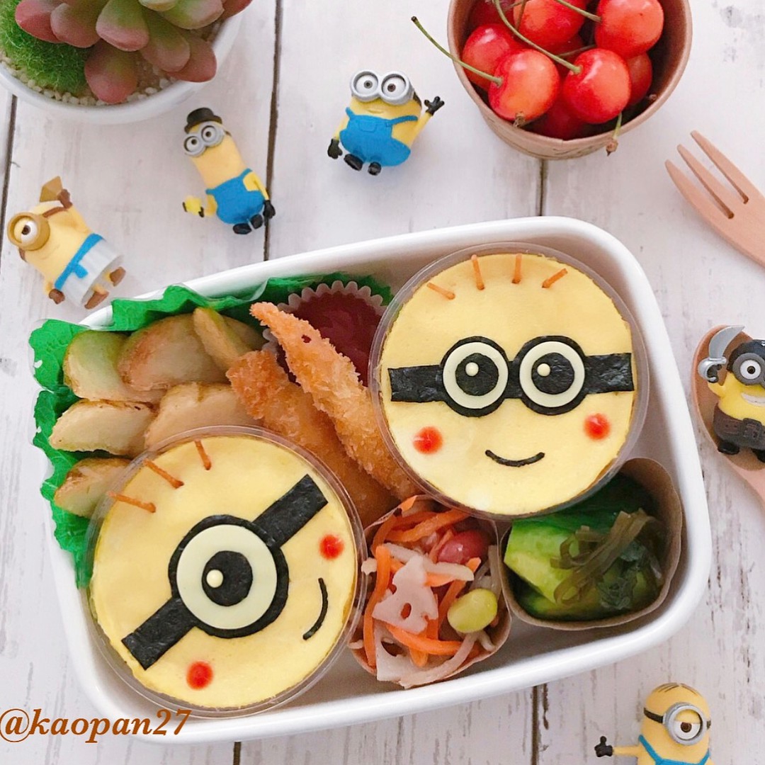ミニオンオムライスお弁当〜