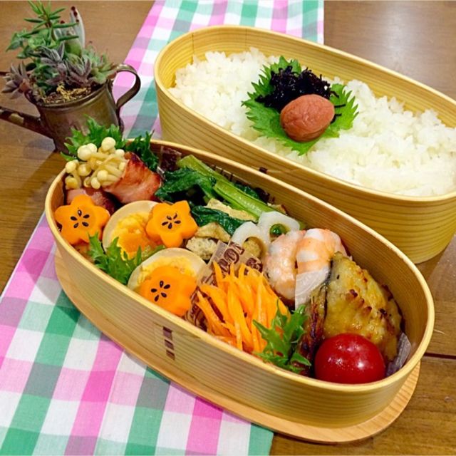 ☆えのきのベーコン巻きパパ弁☆