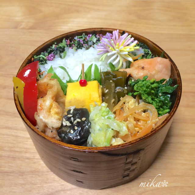 桜えびと筍の天ぷら弁当