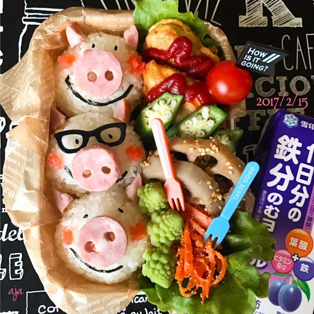 三匹の子ブタちゃん弁当