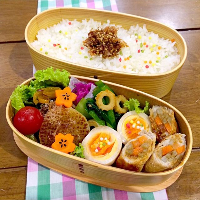 ☆肉巻きパパ弁☆