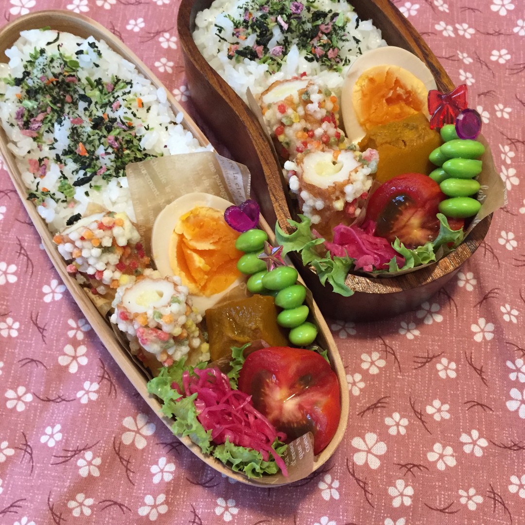 娘とわたしのお弁当(๓˘▽˘๓)
