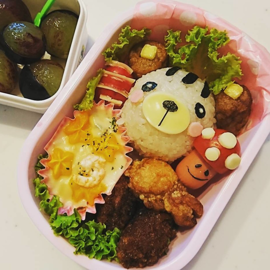 りす＆きのこ弁当🍄 🍄