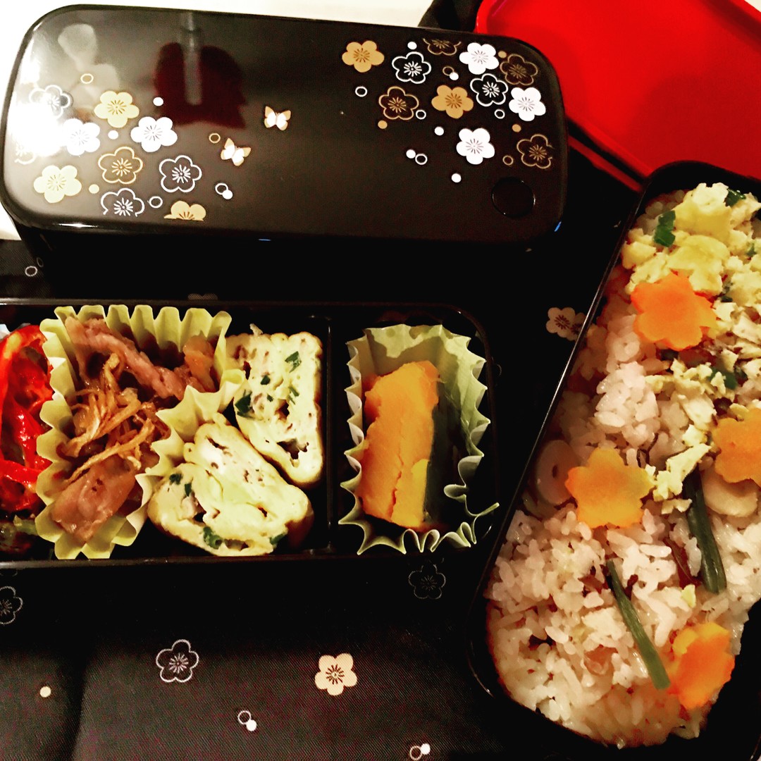 山菜栗おこわのお弁当
