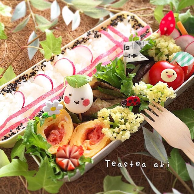 お花畑での〜んびり♡弁当