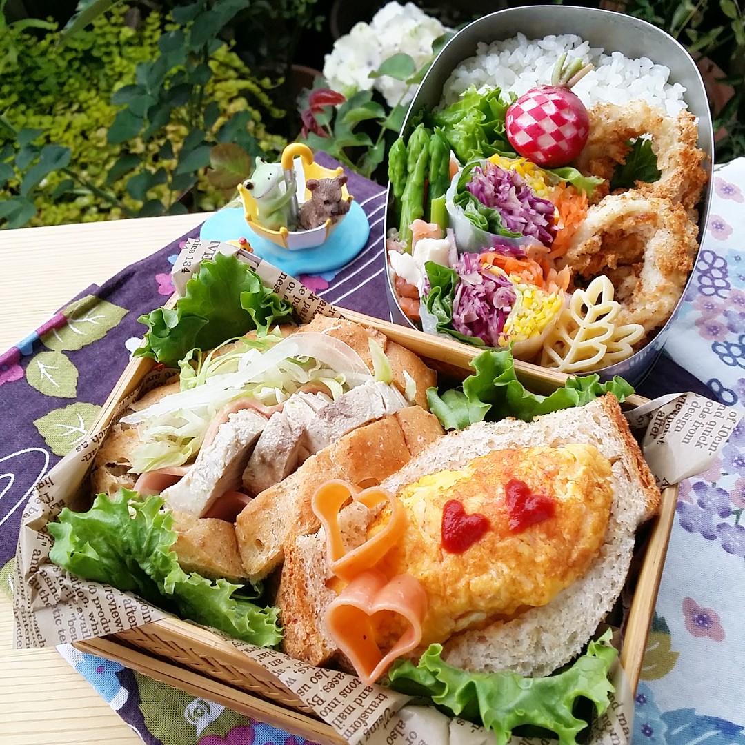 旦那さんの朝ごパン&私のお昼お弁当♪