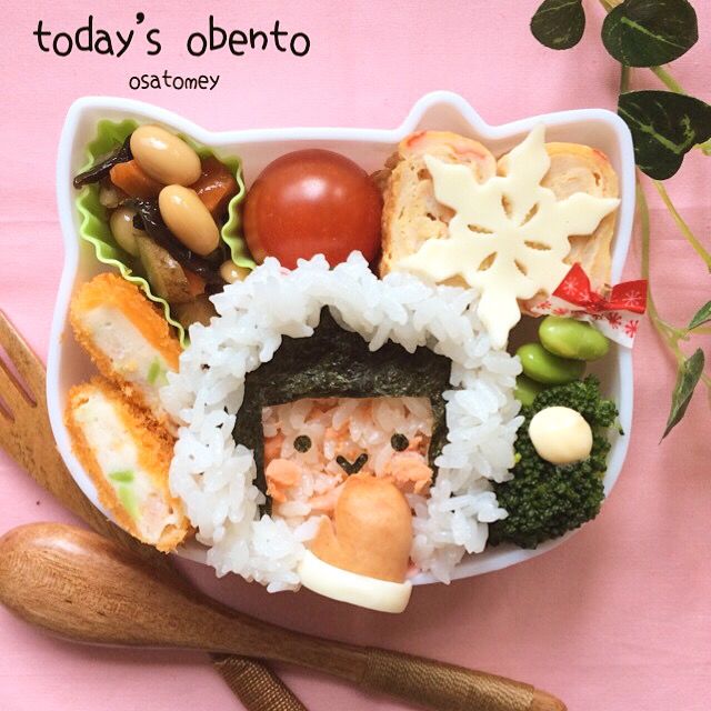 寒がり女の子のお弁当