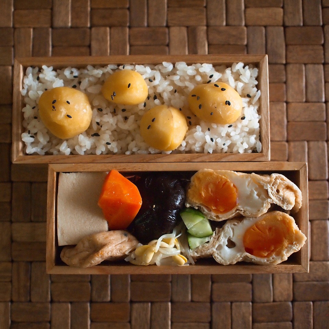 栗ごはんのお弁当