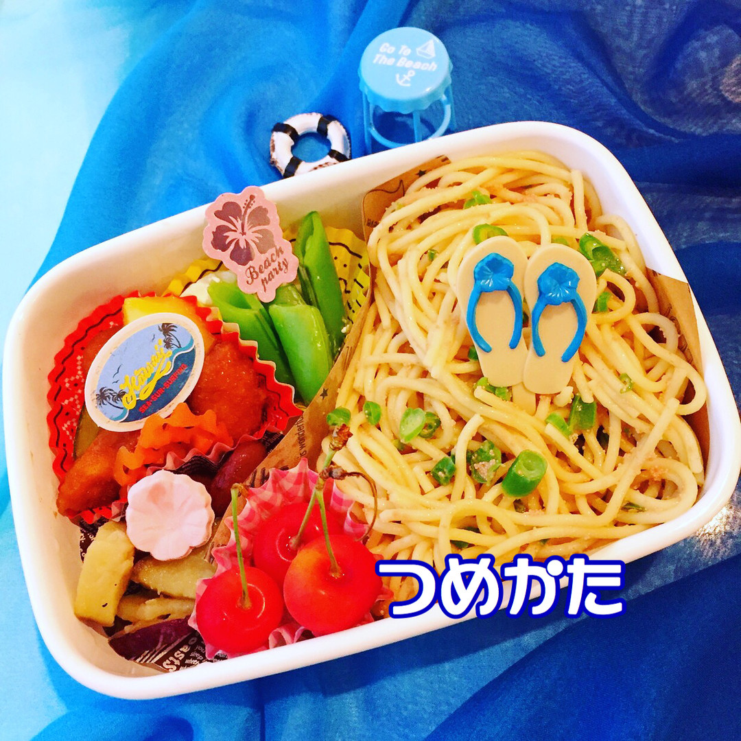 たらこスパ弁当詰め方