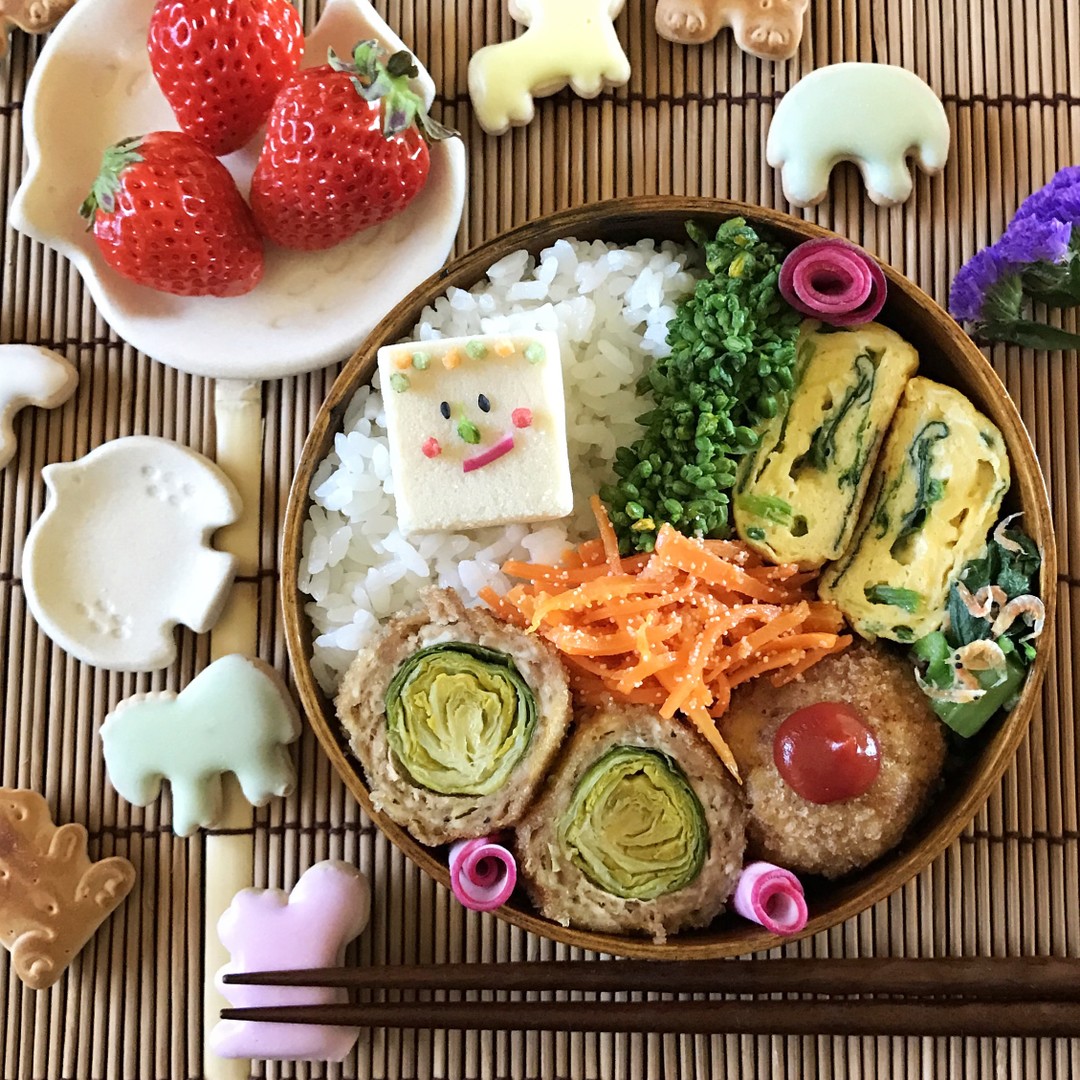 芽キャベツメンチ弁当