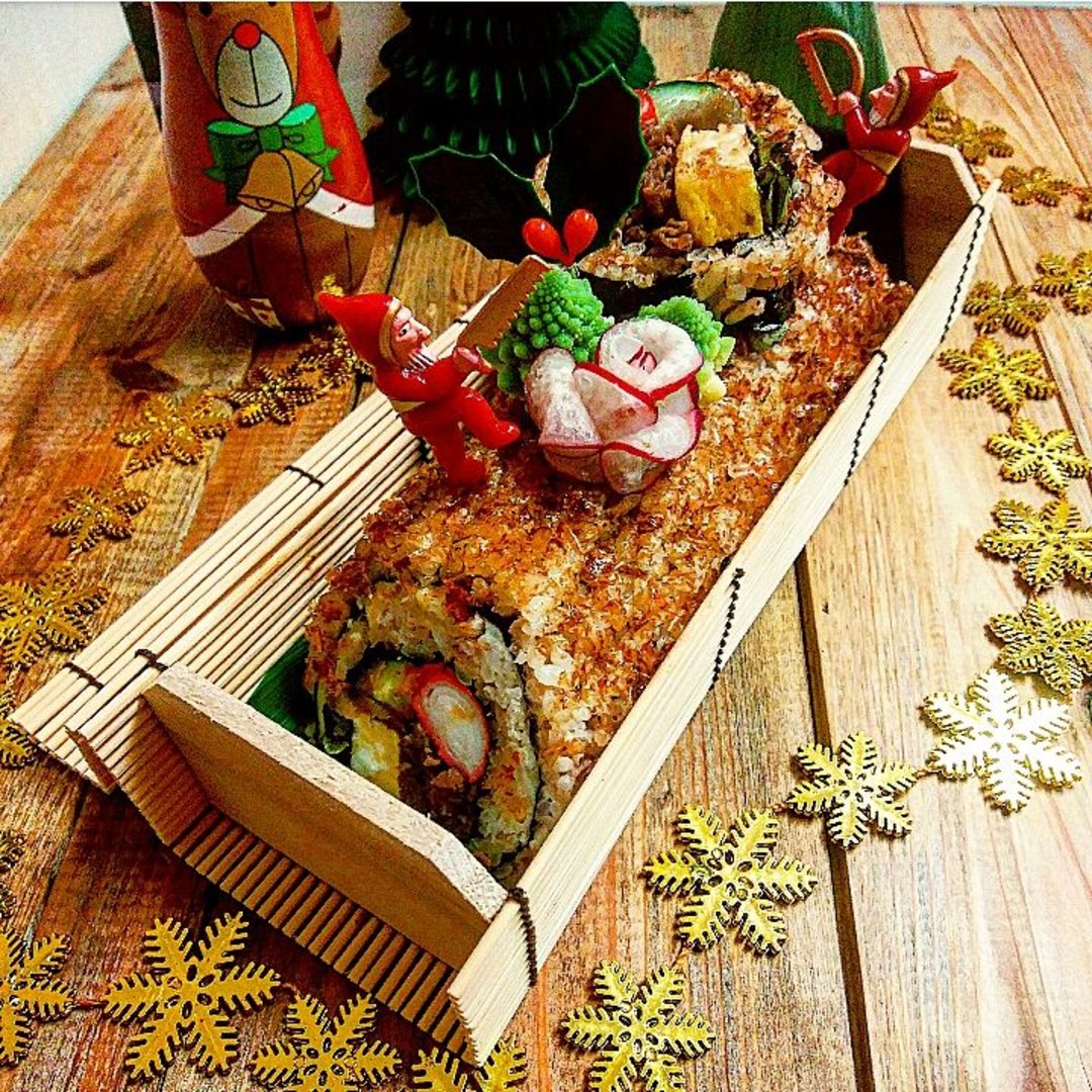 🎄ブッシュドノエル寿司🎄
