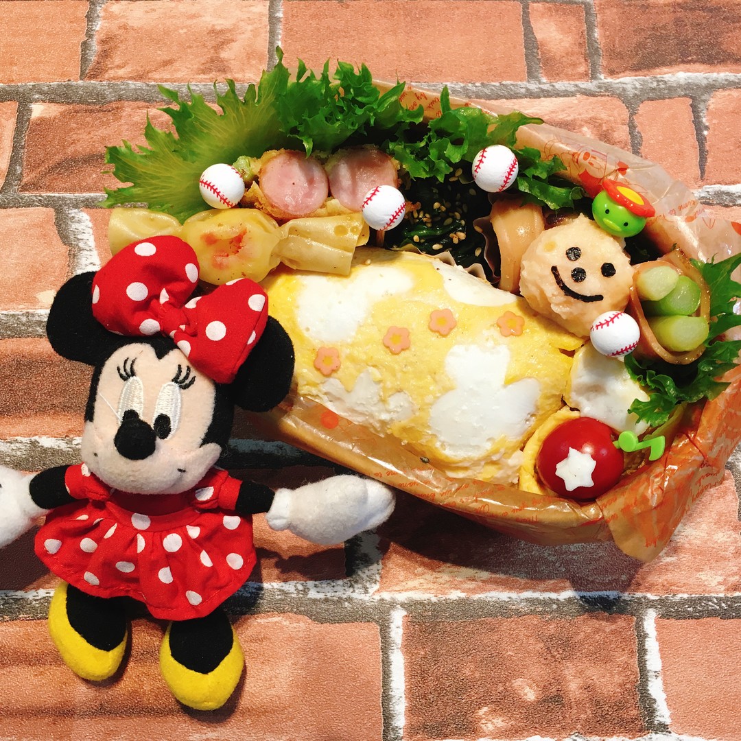 ミッキー&ミニーの２食オムライス