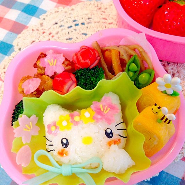 キティちゃん♡次女も遠足日‼︎