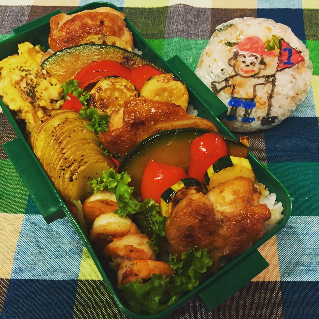 彩り野菜の照り焼きチキン丼弁当