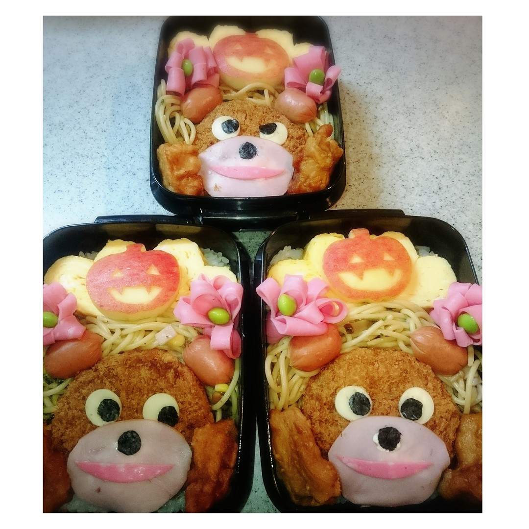 クマさんとハロウィン弁当