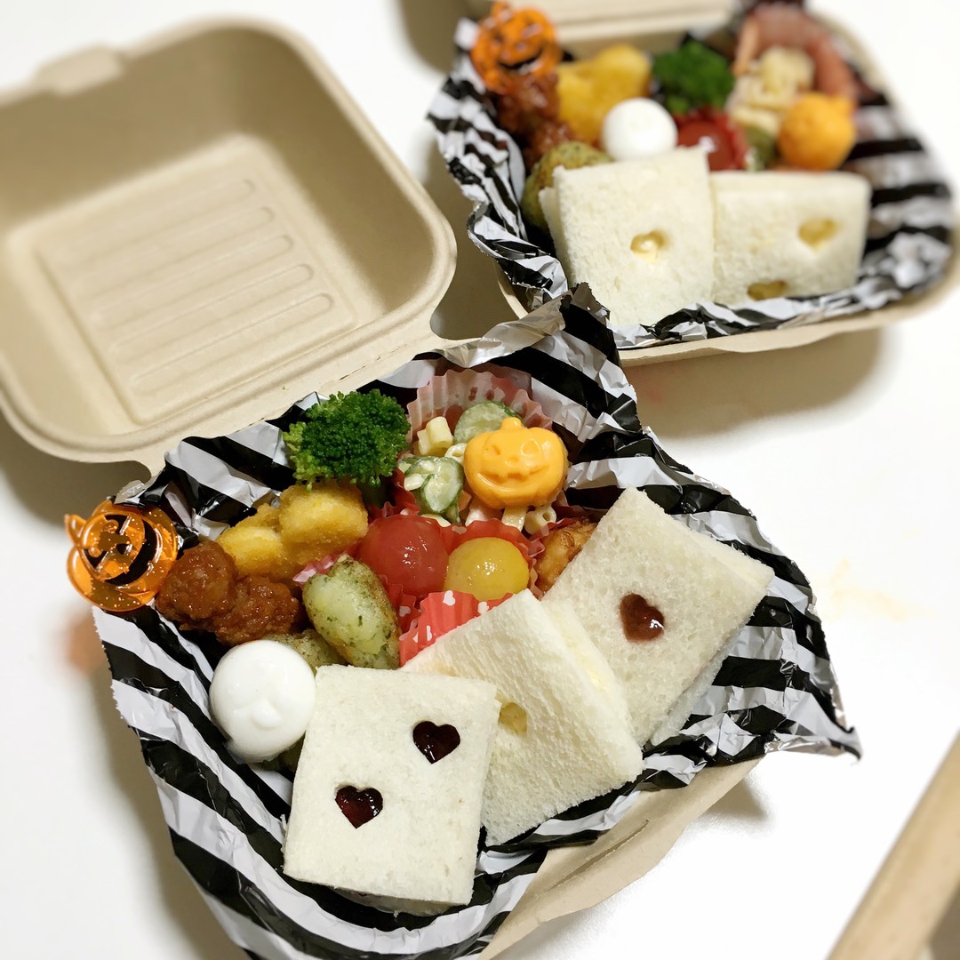 たまごとジャムサンドイッチのお弁当