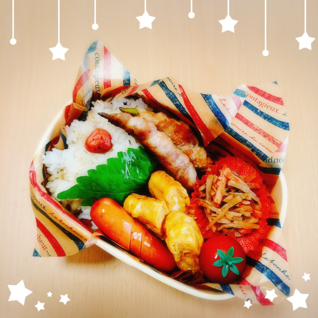 オクラの肉巻き弁当