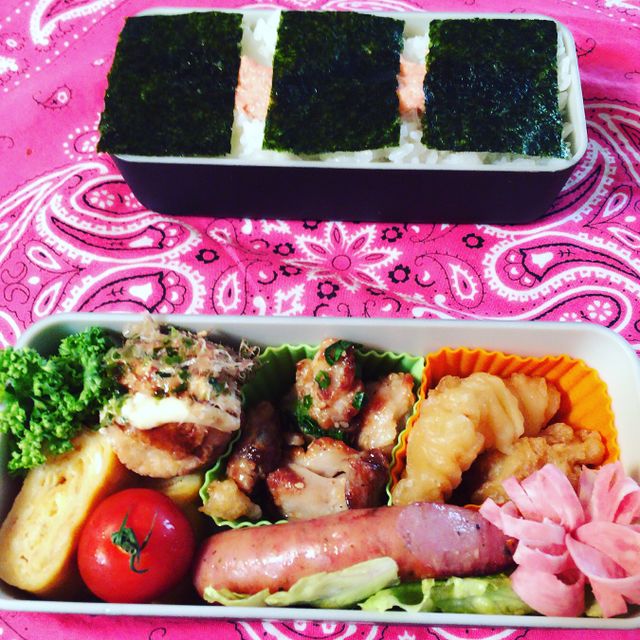 明太マヨのり弁 ネギ塩チキン