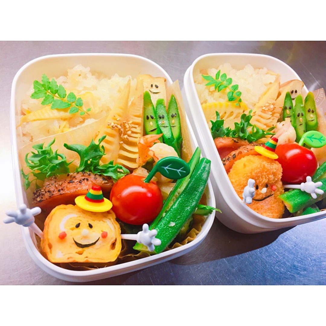 タケノコご飯ニッコリ弁当
