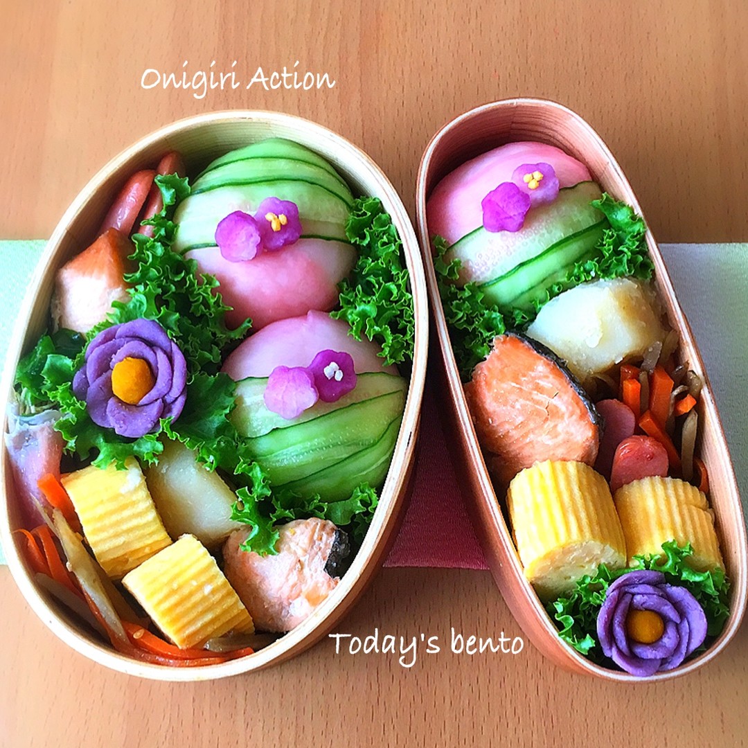 パープルスウィート開花弁当