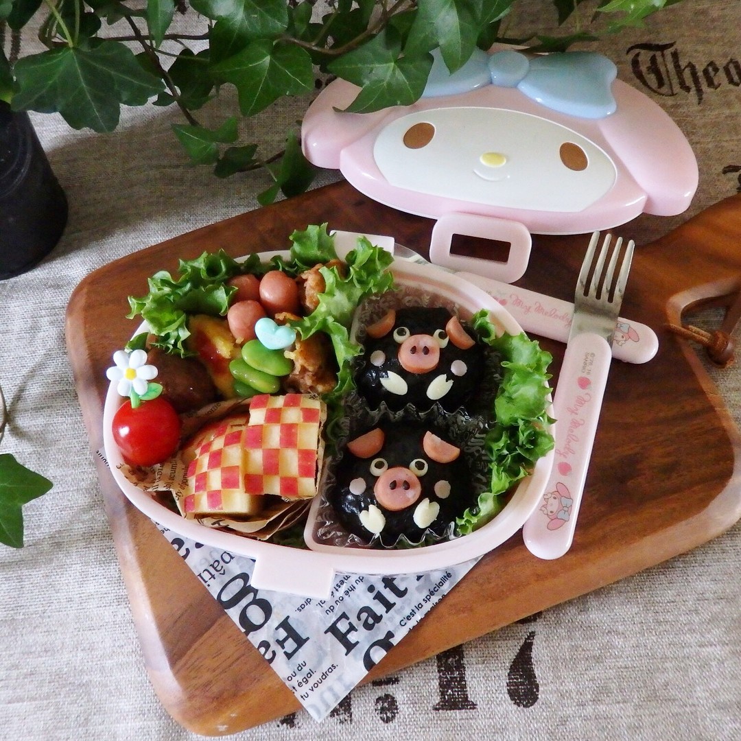 黒豚さん弁当