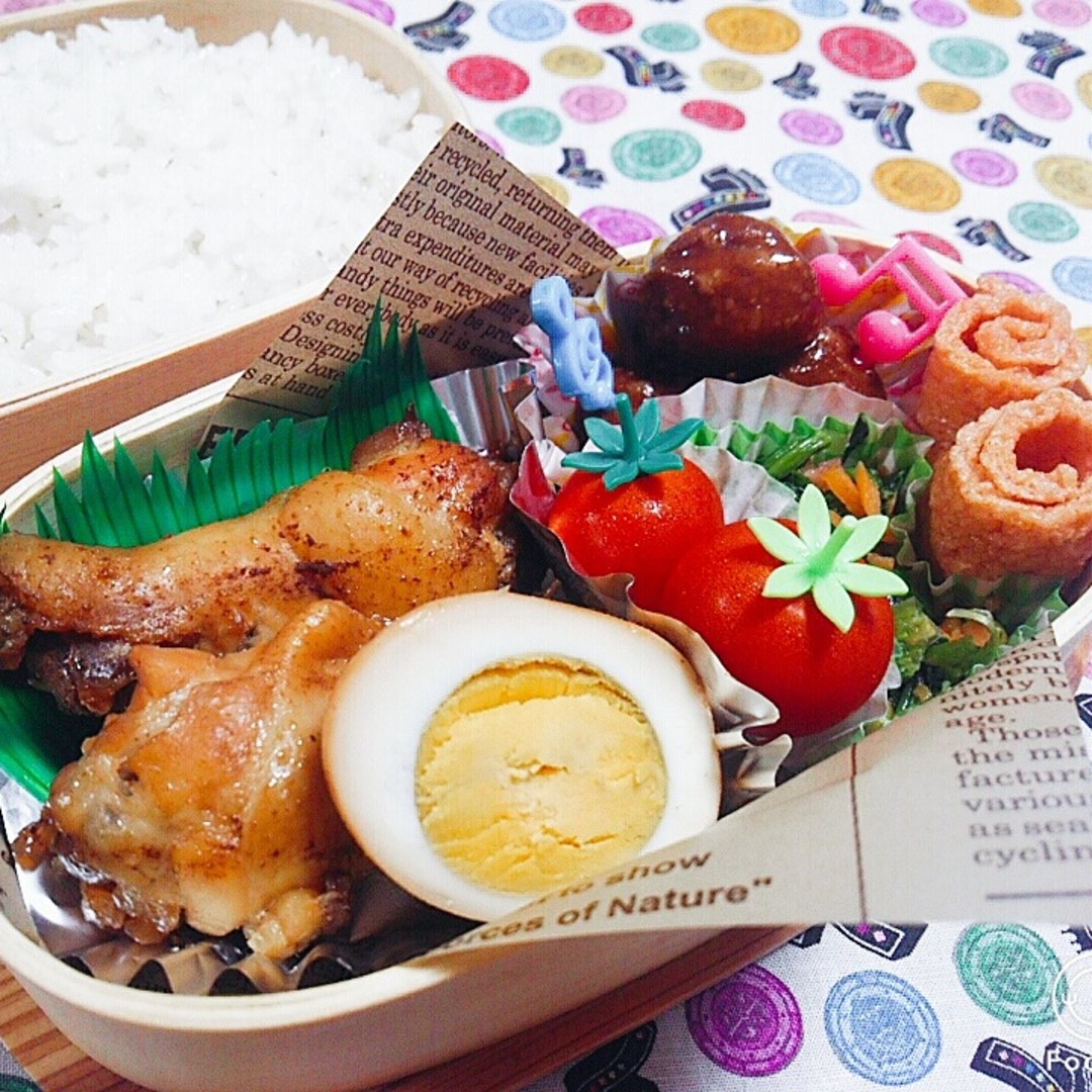 手羽元の親子煮弁当