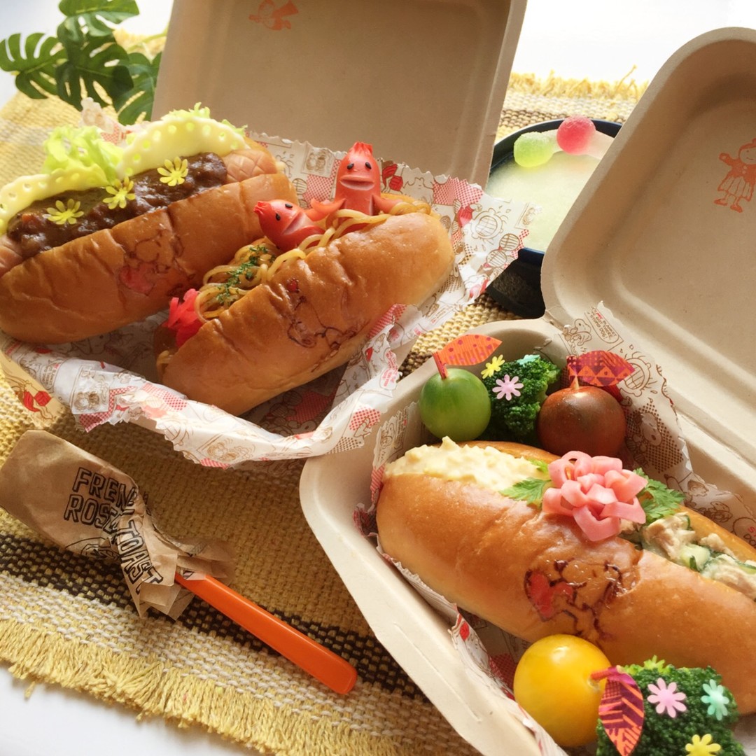 ロールパン弁当