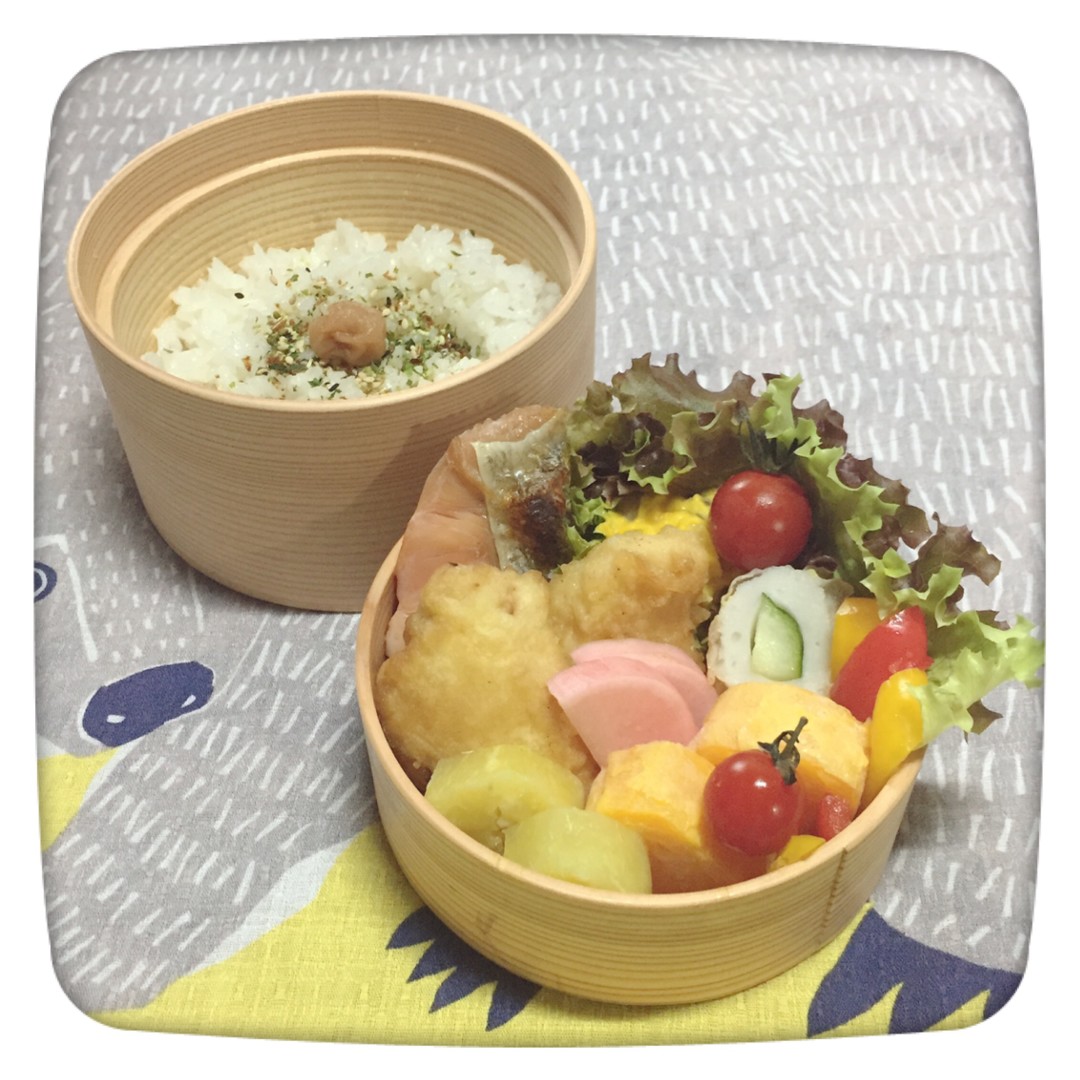 鮭ととり天弁当