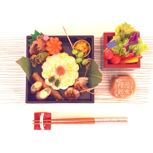 菊花弁当