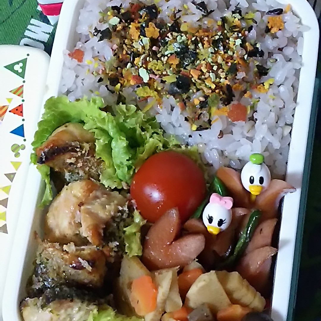 鮭の味噌マヨ焼きと筍の煮付け