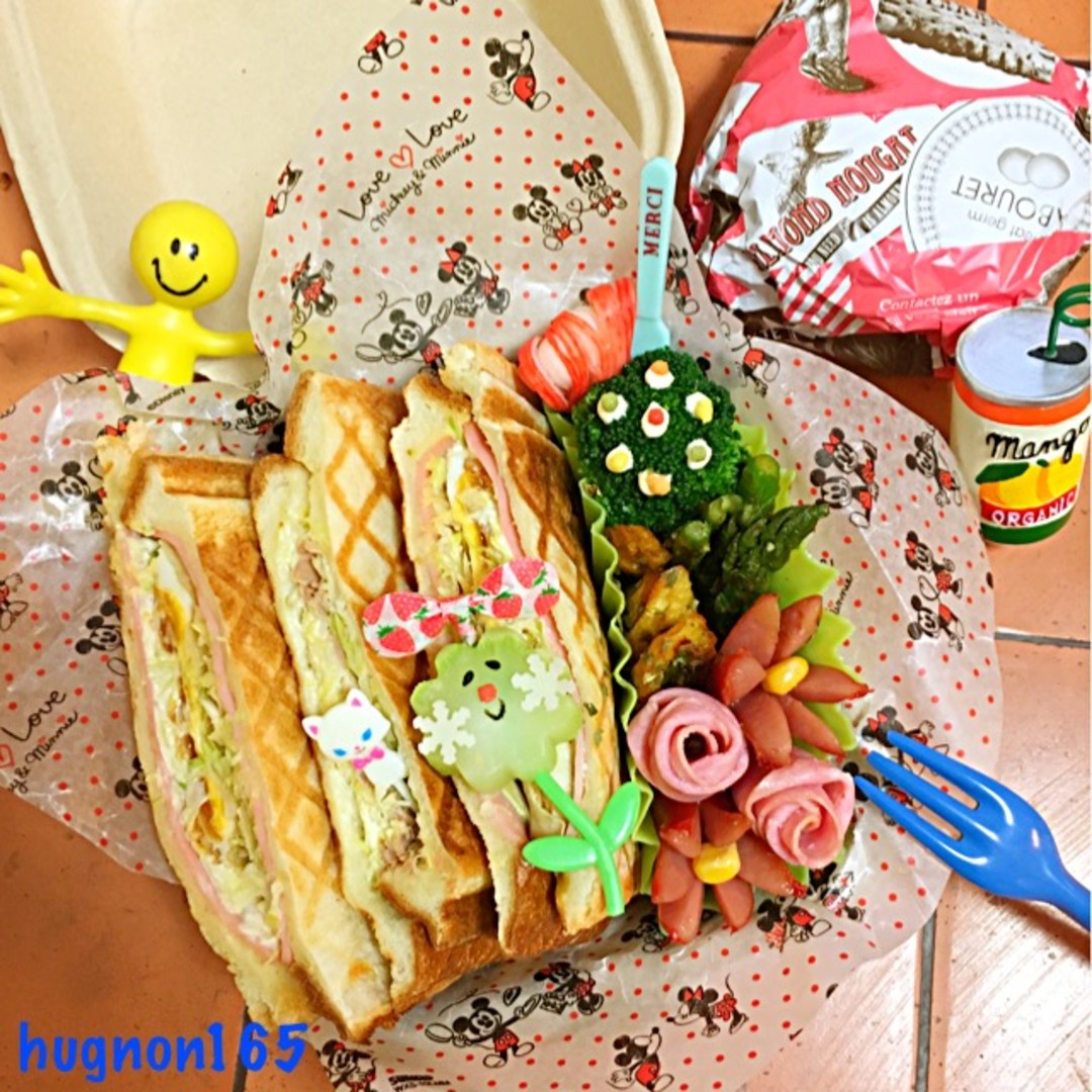 ホットサンド弁当♡