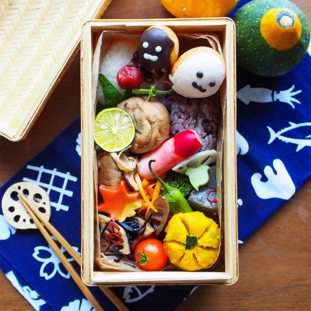 ハロウィン竹籠弁当👻🎃