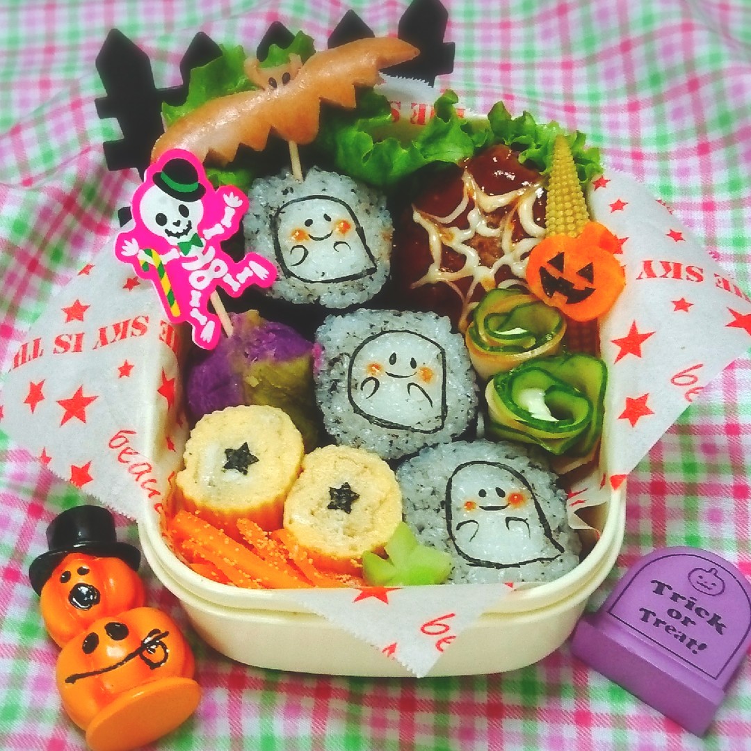 おばけ海苔巻き弁当👻