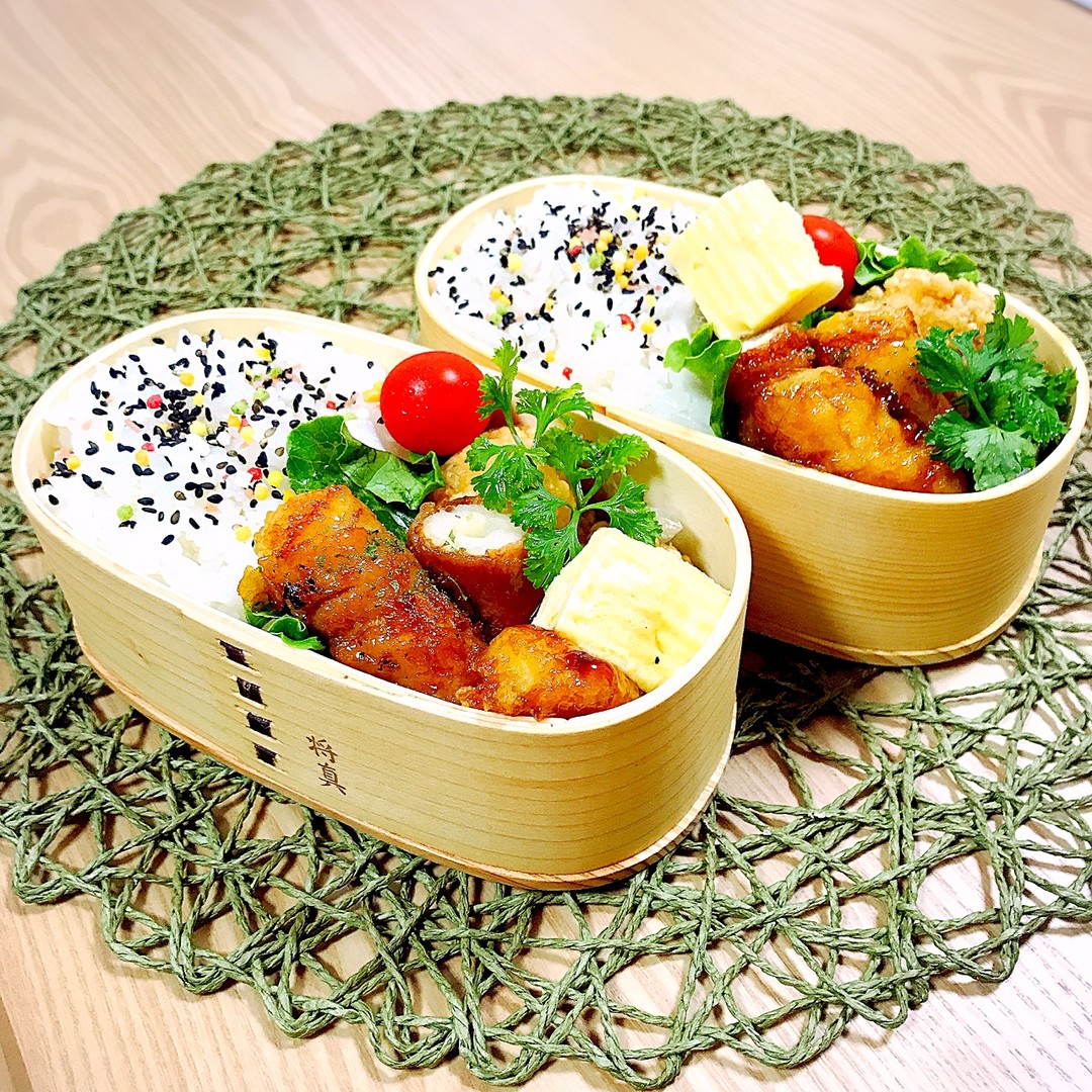 チーズちくわの肉巻き弁当