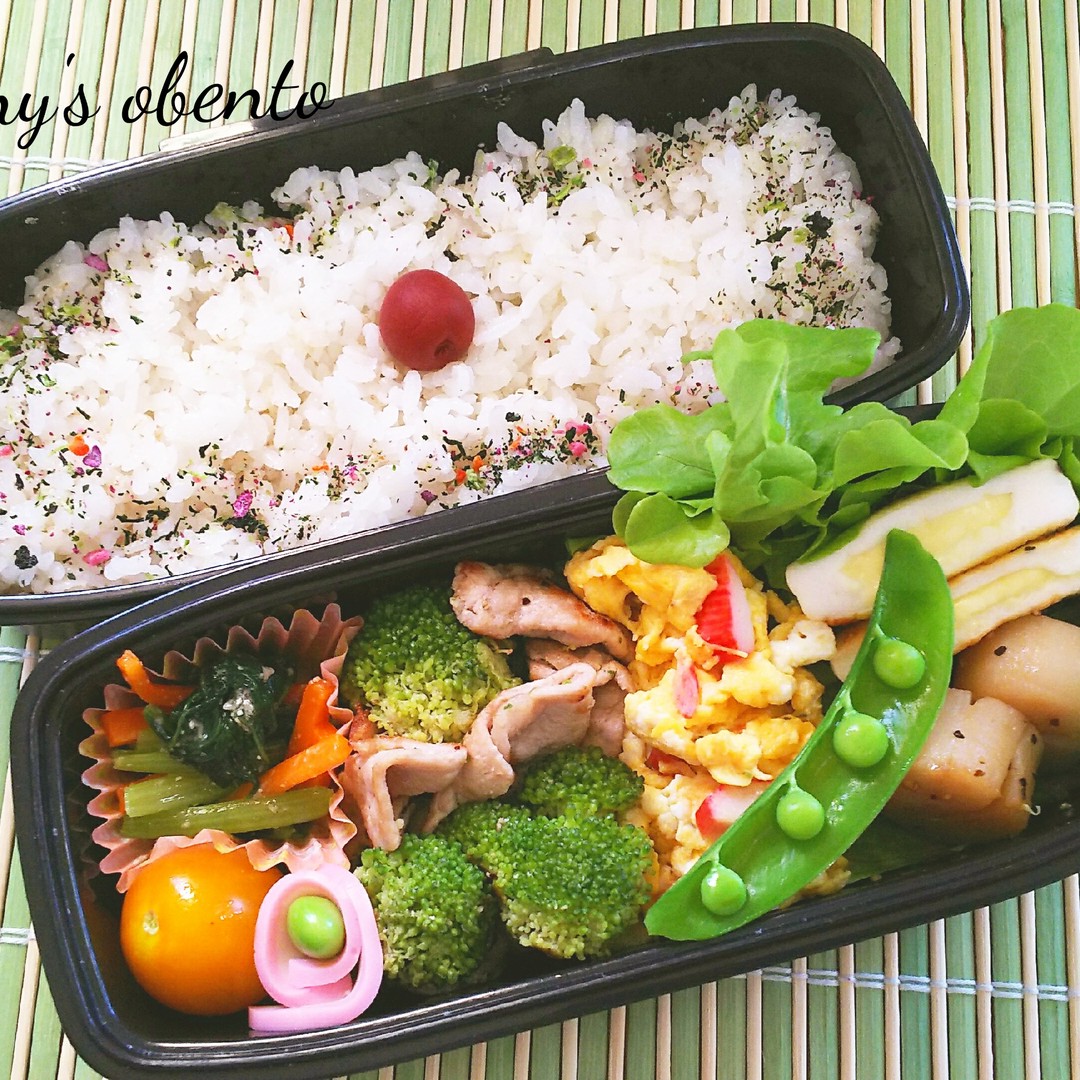ブロッコリーと豚肉のアンチョビ弁当