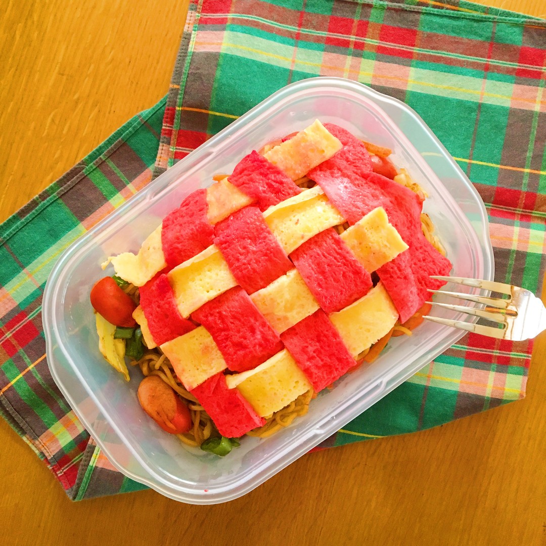 オム焼きそば Valentine’s Edition♡