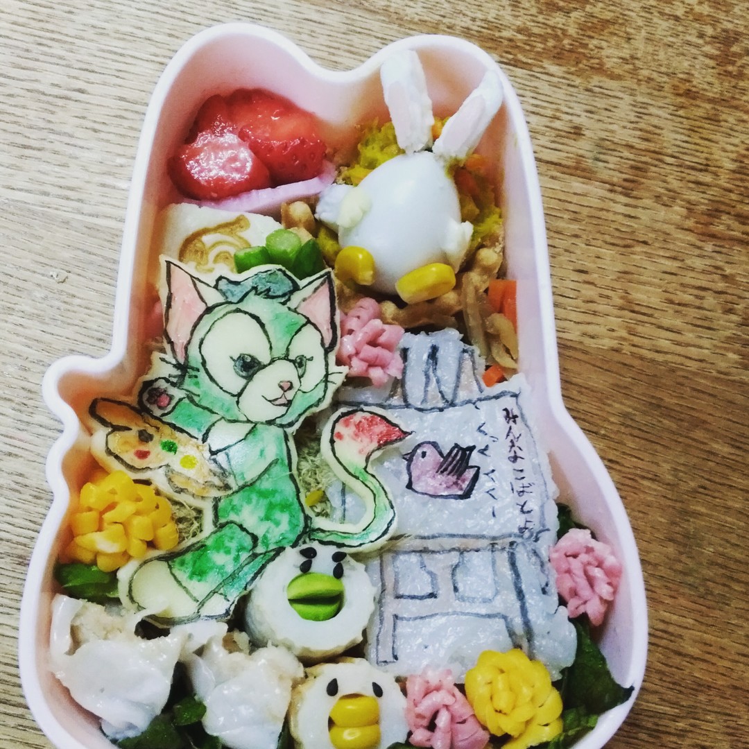 オブラートを使ったジェラトーニ弁当☆★