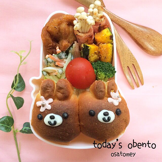 うさぎちぎりパンのお弁当