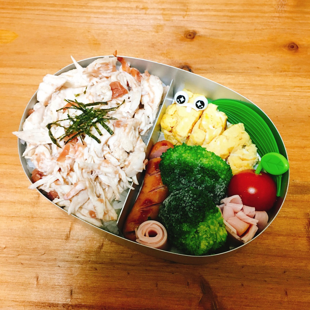 鶏肉の梅肉和え弁当