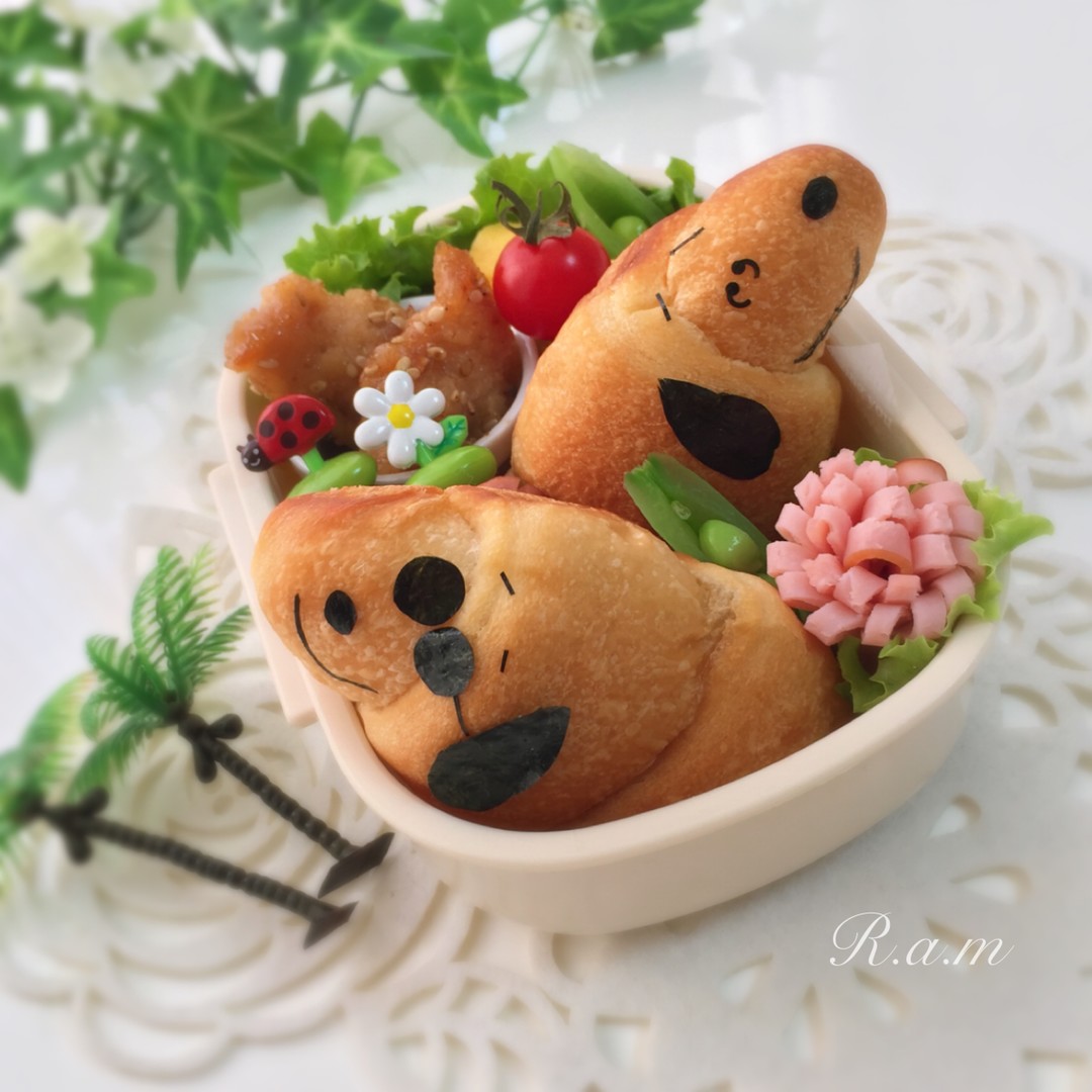 日焼けスヌーピー☀️ジャムサンド