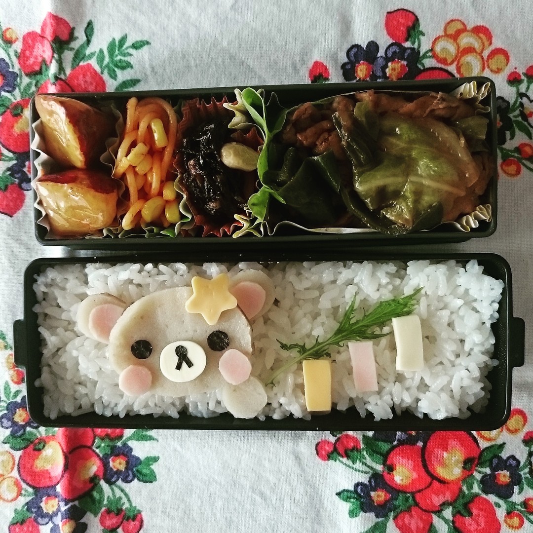 こりらっくまの七夕弁当