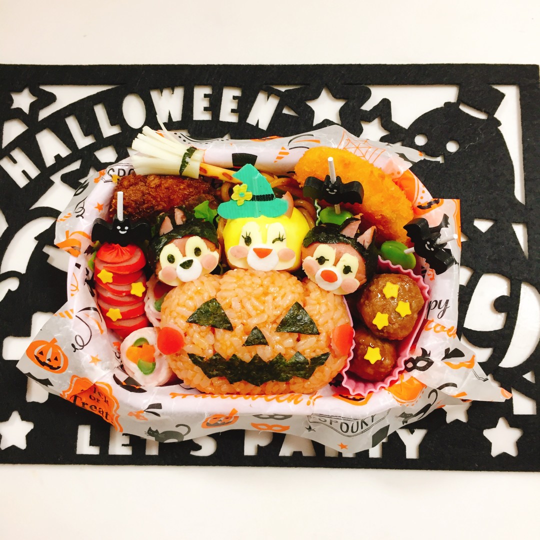 チップ&クラリス&デール🎃ハロウィン弁当