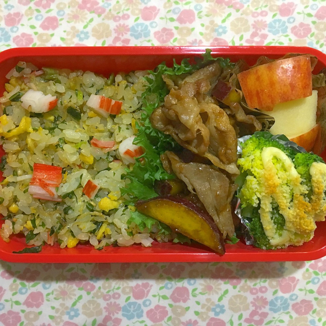大根葉とじゃこのチャーハン弁当