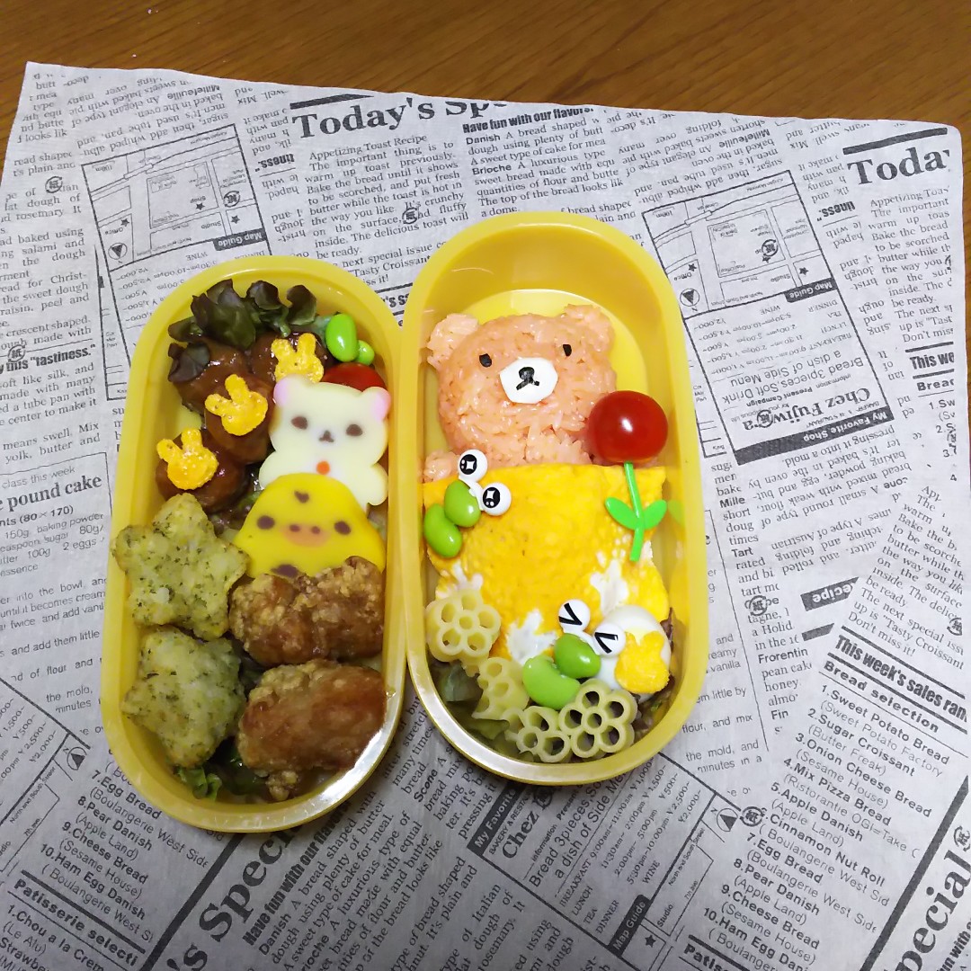 くまさんオムライス風弁当