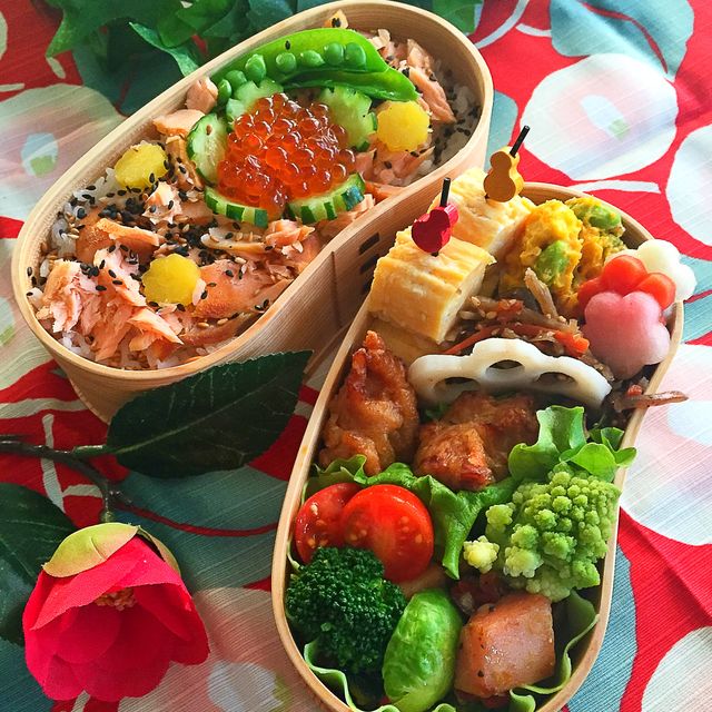 鮭といくらの親子弁当